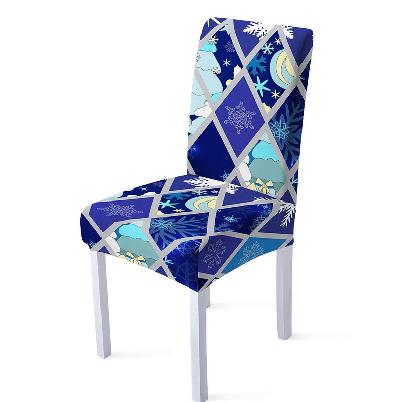 Elastična navlaka za stolicu od spandexa 3D mramorna geometrijska rastezljiva zaštita za stolicu s visokim naslonom Presvlaka za svadbena zabava Blagovaonica