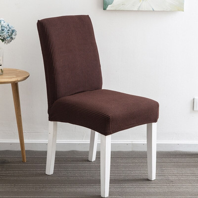 Kockás Polar gyapjú szék huzathoz Sűrített Elasztikus Hotel Étterem Székhuzat Lerakódásgátló széklethuzat