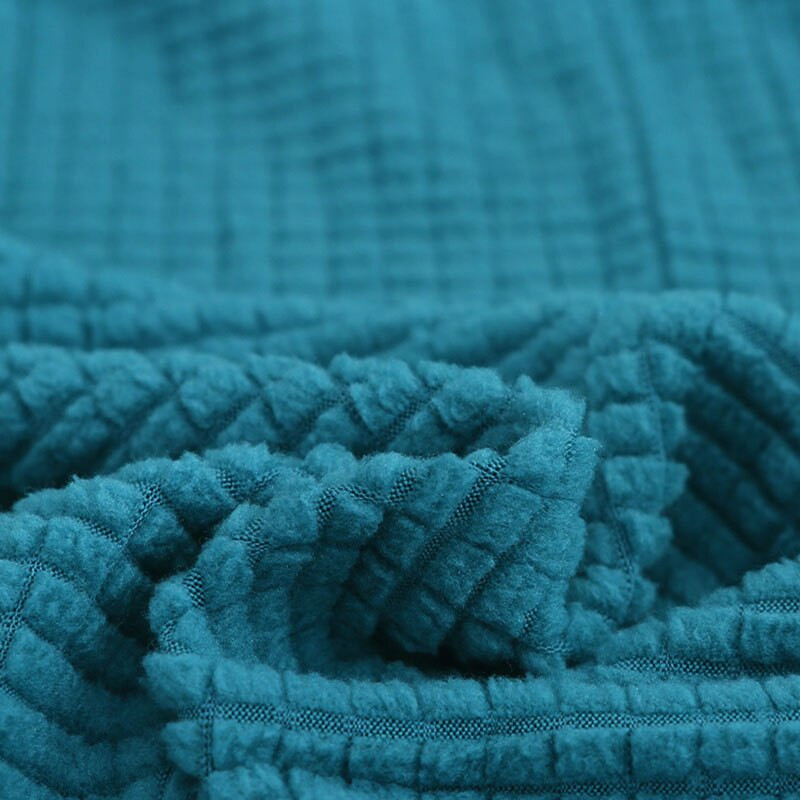 Kockás Polar gyapjú szék huzathoz Sűrített Elasztikus Hotel Étterem Székhuzat Lerakódásgátló széklethuzat