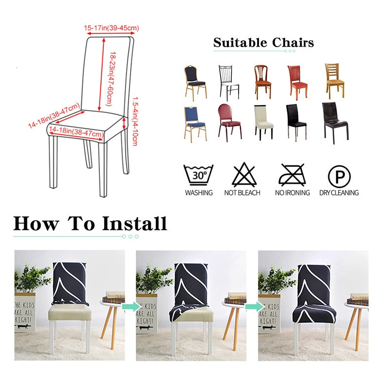 Husă pentru scaun din piele PU de culoare solidă, pentru restaurant, pentru spătar de birou, pentru scaun, impermeabilă, pentru zgârieturi de pisică, pentru decorarea casei.