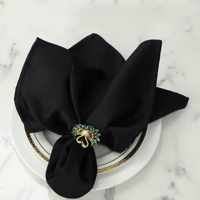 4Pcs/set Traka od tkanine na stolu Dekoracija Salvete za posluživanje za zabavu za pribor za jelo Dekoracija vjenčanja Salvete za stol Moderna salveta