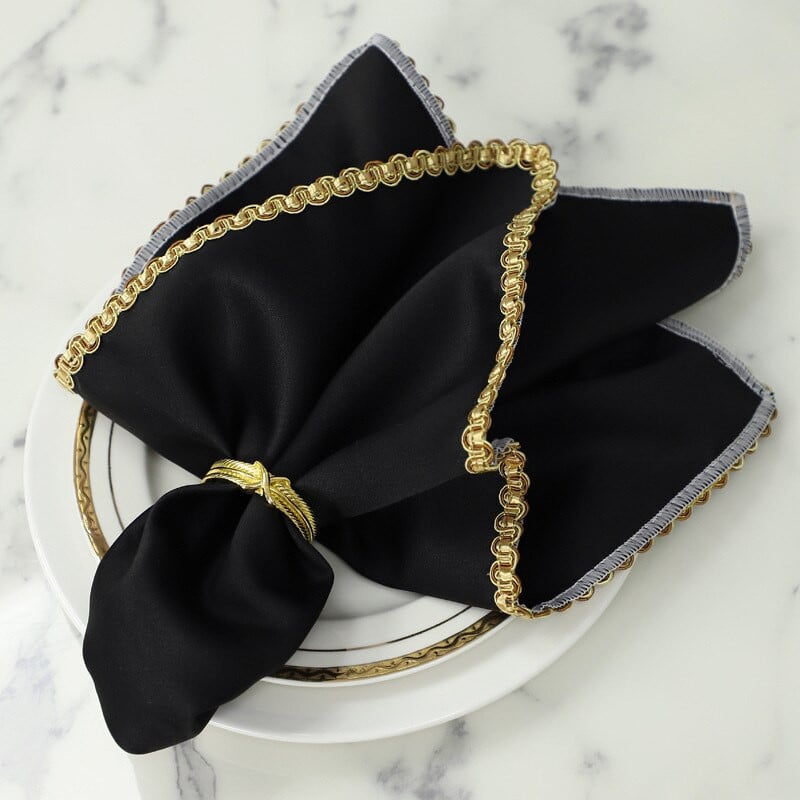 4Pcs/set Traka od tkanine na stolu Dekoracija Salvete za posluživanje za zabavu za pribor za jelo Dekoracija vjenčanja Salvete za stol Moderna salveta