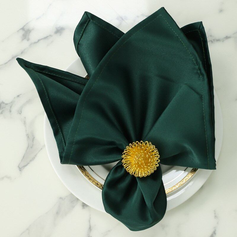 4Pcs/set Traka od tkanine na stolu Dekoracija Salvete za posluživanje za zabavu za pribor za jelo Dekoracija vjenčanja Salvete za stol Moderna salveta