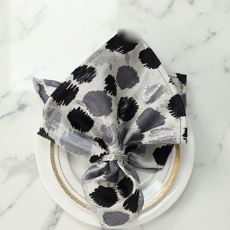 4Pcs/set Traka od tkanine na stolu Dekoracija Salvete za posluživanje za zabavu za pribor za jelo Dekoracija vjenčanja Salvete za stol Moderna salveta