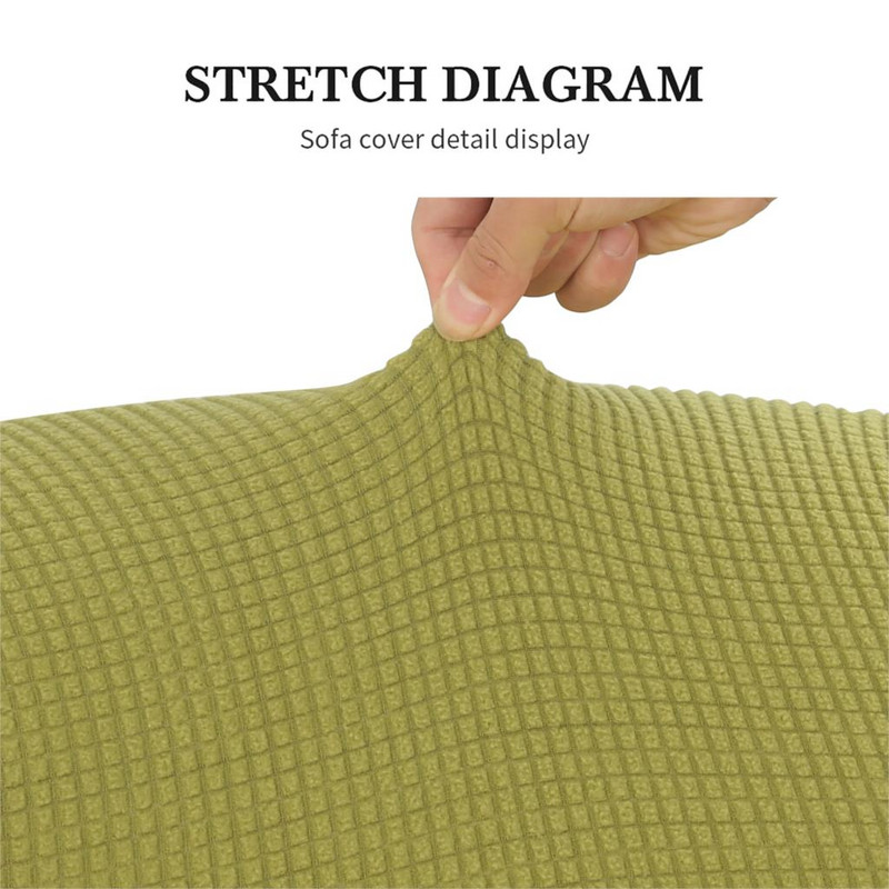 Arm King nugaros kėdės užvalkalas Žakardinis tamprus apsauginis slydimo dangtelis Nuožulnus Elastinis fotelis Wingback Wing sofos nugaros kėdės užvalkalas