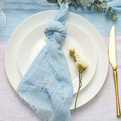 Bohém stílusú pamut géz szalvéta vászonszalvéta partiterítő vacsora szalvéta esküvői vászon Szövet Szalvéták Étterem asztal