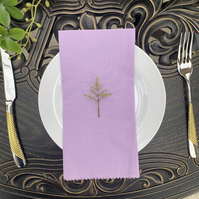 6 kom Stol Stol Salvete Vjenčanica Art 46*46cm Party 100% Pamuk Home Decor Lan Seoski krajolik WED Gaza Periva zelena