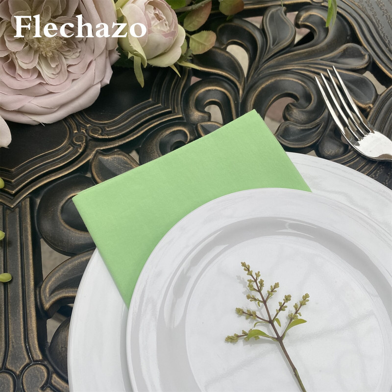 6 kom Stol Stol Salvete Vjenčanica Art 46*46cm Party 100% Pamuk Home Decor Lan Seoski krajolik WED Gaza Periva zelena