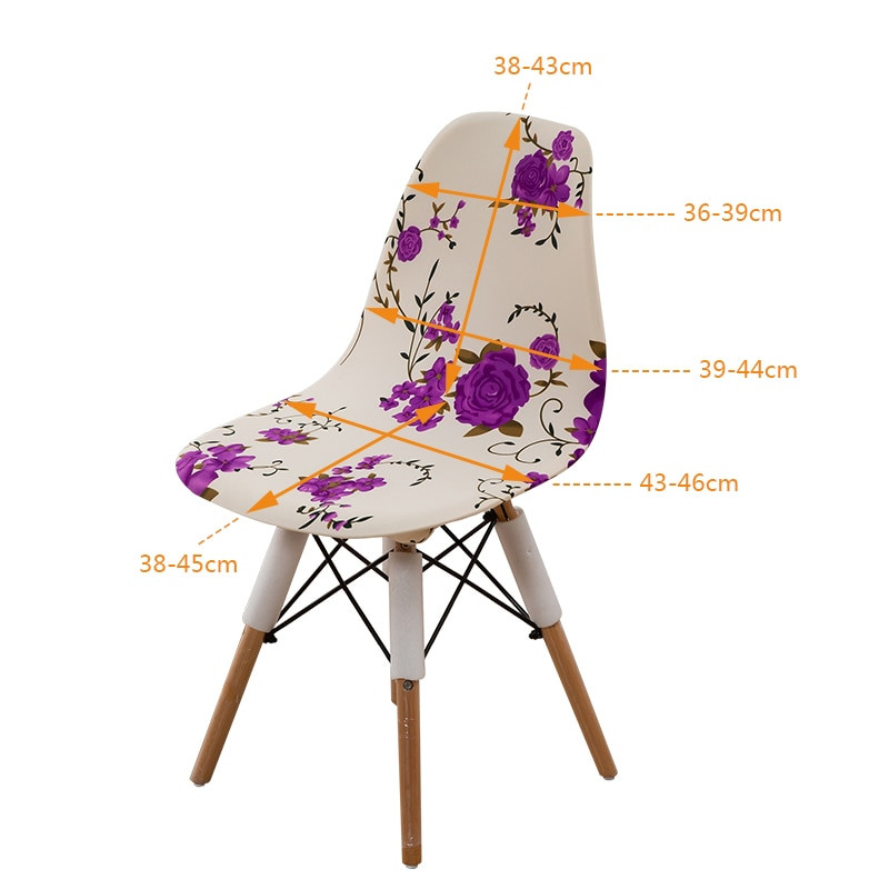 1/2/4/6 kom. Otisnuta puna navlaka za sjedalo za uredsku stolicu bez rukotvorina Navlaka za stolicu za bankete, kućna navlaka periva nordijska