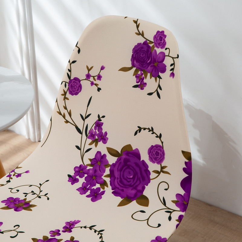 1/2/4/6 kom. Otisnuta puna navlaka za sjedalo za uredsku stolicu bez rukotvorina Navlaka za stolicu za bankete, kućna navlaka periva nordijska