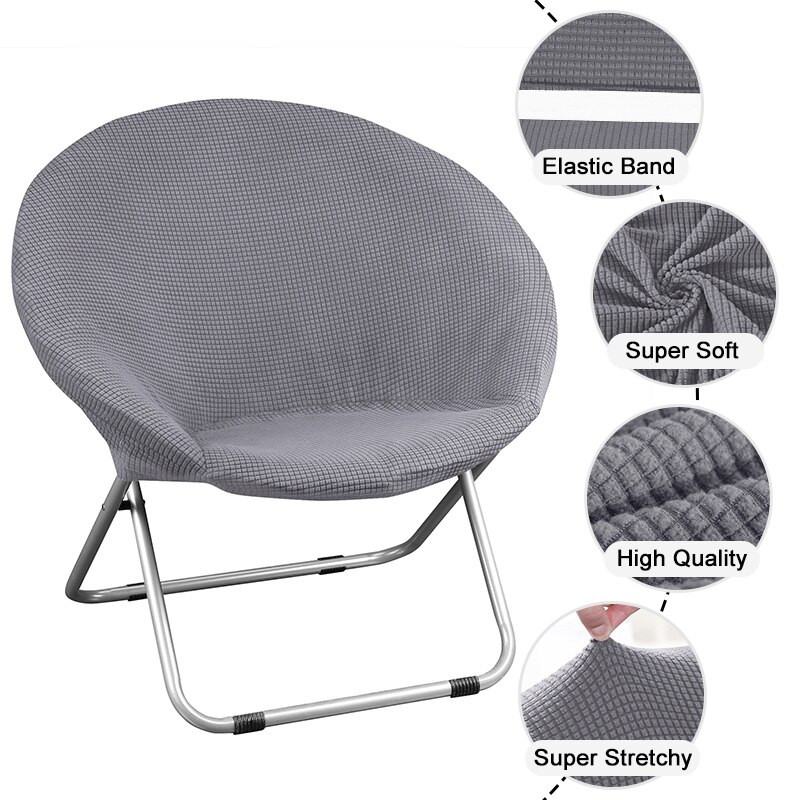 Husă pentru scaun cu farfurii rotunde în 6 culori Huse de protecție pentru scaune cu lună Huse pentru scaun în stil liber pentru petrecerea în aer liber de camping