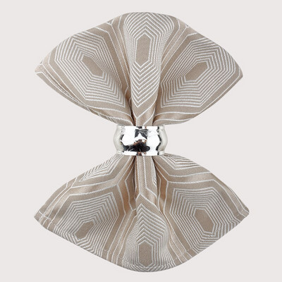 Hartingo medžiaginės vakarienės servetėlės Žakardo Minkštas virtuvės stalas Medvilninių lininių servetėlių rinkinys po 6, skirtas namų viešbučio vestuvėms