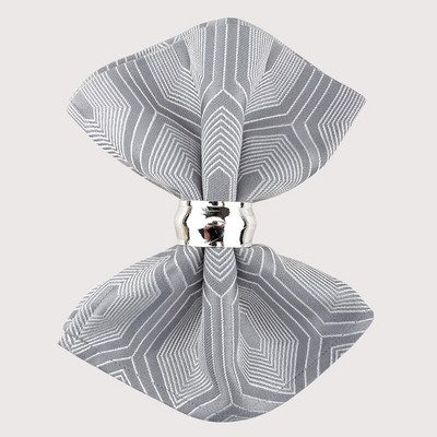 Hartingo medžiaginės vakarienės servetėlės Žakardo Minkštas virtuvės stalas Medvilninių lininių servetėlių rinkinys po 6, skirtas namų viešbučio vestuvėms