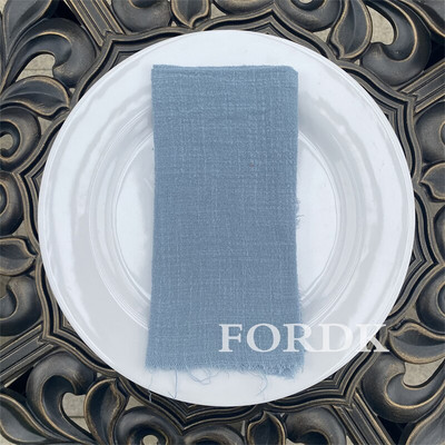 10gab Kāzu salvete Galda dekorēšana Ēdināšana 42*42cm Auduma Paklājiņš Lauku Putekļains Rozā Audums Kokvilna WED Dekors Tējas Dvielis Lina TABL