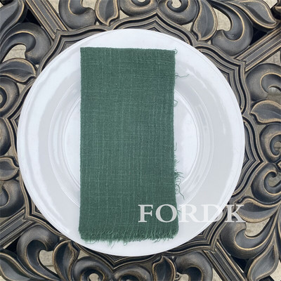 10gab Kāzu salvete Galda dekorēšana Ēdināšana 42*42cm Auduma Paklājiņš Lauku Putekļains Rozā Audums Kokvilna WED Dekors Tējas Dvielis Lina TABL