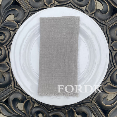 10gab Kāzu salvete Galda dekorēšana Ēdināšana 42*42cm Auduma Paklājiņš Lauku Putekļains Rozā Audums Kokvilna WED Dekors Tējas Dvielis Lina TABL