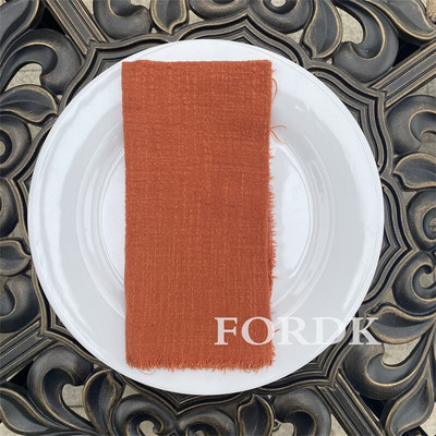 10gab Kāzu salvete Galda dekorēšana Ēdināšana 42*42cm Auduma Paklājiņš Lauku Putekļains Rozā Audums Kokvilna WED Dekors Tējas Dvielis Lina TABL