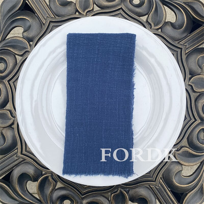 10gab Kāzu salvete Galda dekorēšana Ēdināšana 42*42cm Auduma Paklājiņš Lauku Putekļains Rozā Audums Kokvilna WED Dekors Tējas Dvielis Lina TABL