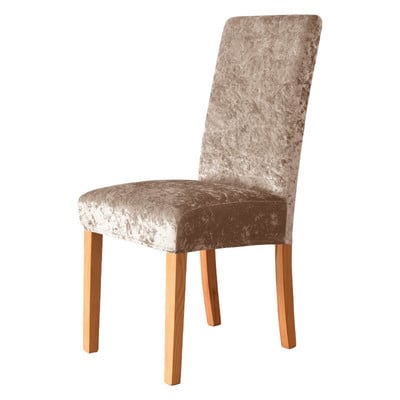 Blizgantis aksominis kėdės užvalkalas Elastingas dekoro kėdžių užvalkalas valgomajame Vestuvių banketų vakarėliui Hotel Tampri, plaunama sėdynės apsauga