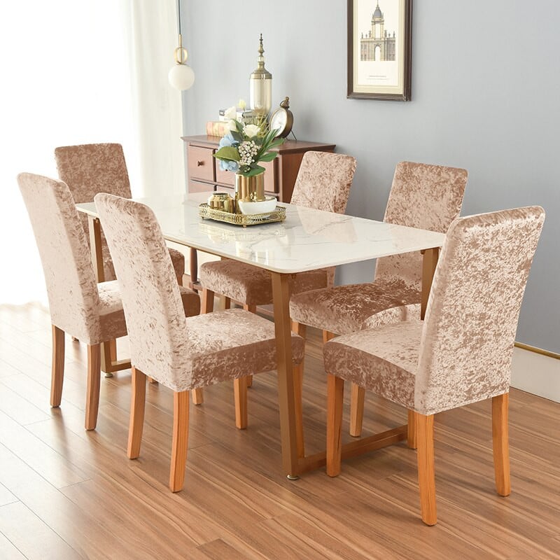 Blizgantis aksominis kėdės užvalkalas Elastingas dekoro kėdžių užvalkalas valgomajame Vestuvių banketų vakarėliui Hotel Tampri, plaunama sėdynės apsauga