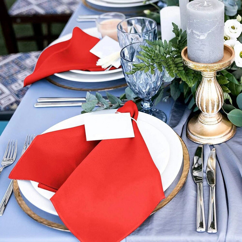 12 vnt Satino stalo servetėlės Audiniai Minkšto audinio servetėlė Kišeninė nosinaitė Vestuvių banketų staltiesė Vakarienės dekoravimo servetėlės