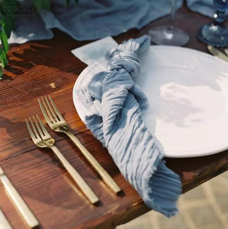 YEPQZQ lakberendezési szalvéták népszerű esküvői asztaldísz zsályás szalvéták 43x43cm