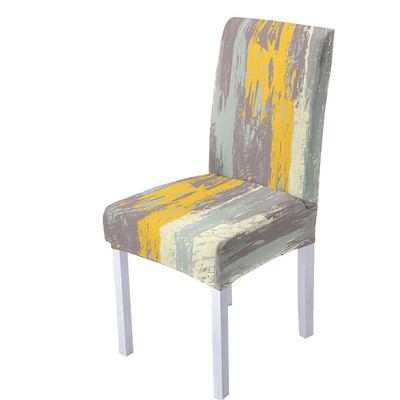 3D geometrijski print Spandex navlaka za stolicu za blagovaonicu Navlake za stolice s visokim naslonom za dnevnu sobu Dekoracija doma