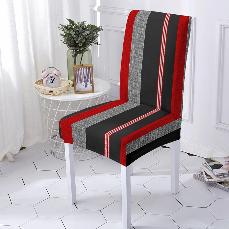 3D geometrijski print Spandex navlaka za stolicu za blagovaonicu Navlake za stolice s visokim naslonom za dnevnu sobu Dekoracija doma