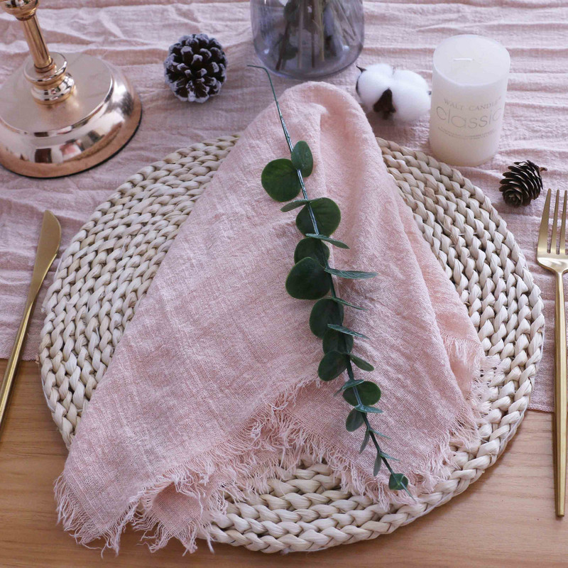 NP040 pagal užsakymą pagaminta vestuvinė servetėlė su kutais, 10 vnt.