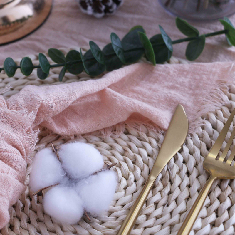 NP040 pagal užsakymą pagaminta vestuvinė servetėlė su kutais, 10 vnt.