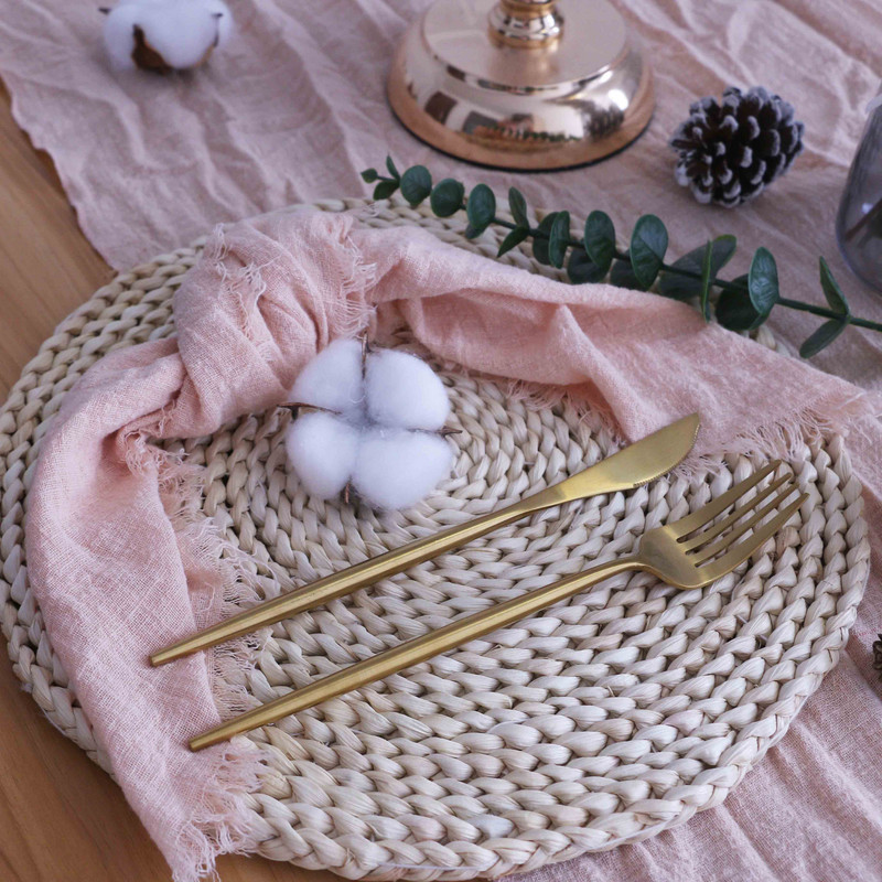 NP040 pagal užsakymą pagaminta vestuvinė servetėlė su kutais, 10 vnt.