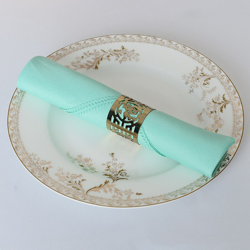 10 kom/lot Salvete za stol 18*18 inča Poliesterske salvete za stol Restoran Večera Svadbeni banket Dekoracija pribor Dekoracija za zabavu