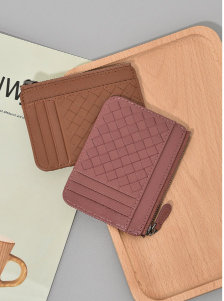 Portofel de dama din piele ecologica in culori deschise