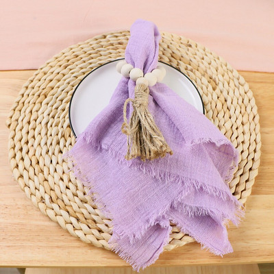 10 buc șervețel pânză de masă Decor pentru nuntă Servire Mariage 42*42cm Country Dusty Green 100% bumbac Rustic Line Decor DESIGN