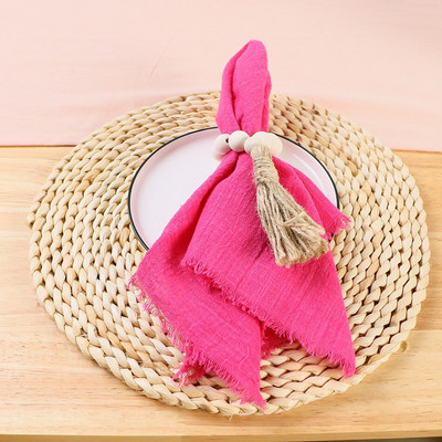 10 buc șervețel pânză de masă Decor pentru nuntă Servire Mariage 42*42cm Country Dusty Green 100% bumbac Rustic Line Decor DESIGN