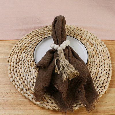 10 buc șervețel pânză de masă Decor pentru nuntă Servire Mariage 42*42cm Country Dusty Green 100% bumbac Rustic Line Decor DESIGN