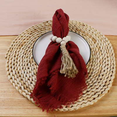 10 buc șervețel pânză de masă Decor pentru nuntă Servire Mariage 42*42cm Country Dusty Green 100% bumbac Rustic Line Decor DESIGN