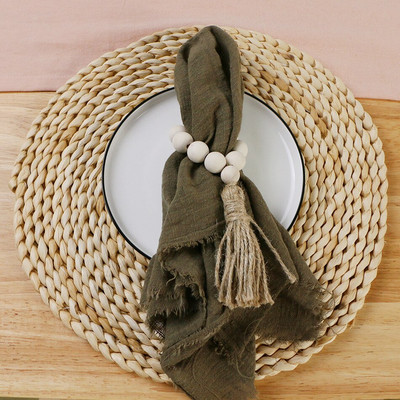 10 buc șervețel pânză de masă Decor pentru nuntă Servire Mariage 42*42cm Country Dusty Green 100% bumbac Rustic Line Decor DESIGN