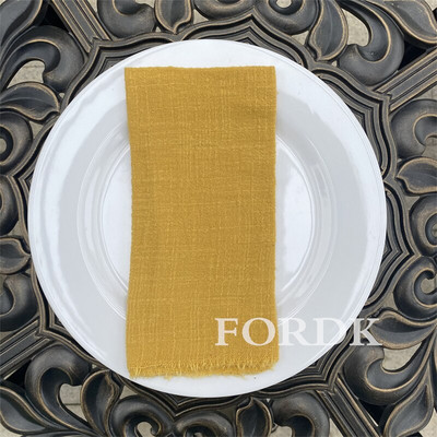 12 gab. Auduma salvetes Galdauts kāzu dekorēšanai pusdienošanai 42*42cm ballīšu galdauts Lauku kokvilnas tējas dvielis veļa zaļa