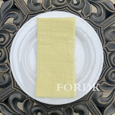 12 gab. Auduma salvetes Galdauts kāzu dekorēšanai pusdienošanai 42*42cm ballīšu galdauts Lauku kokvilnas tējas dvielis veļa zaļa