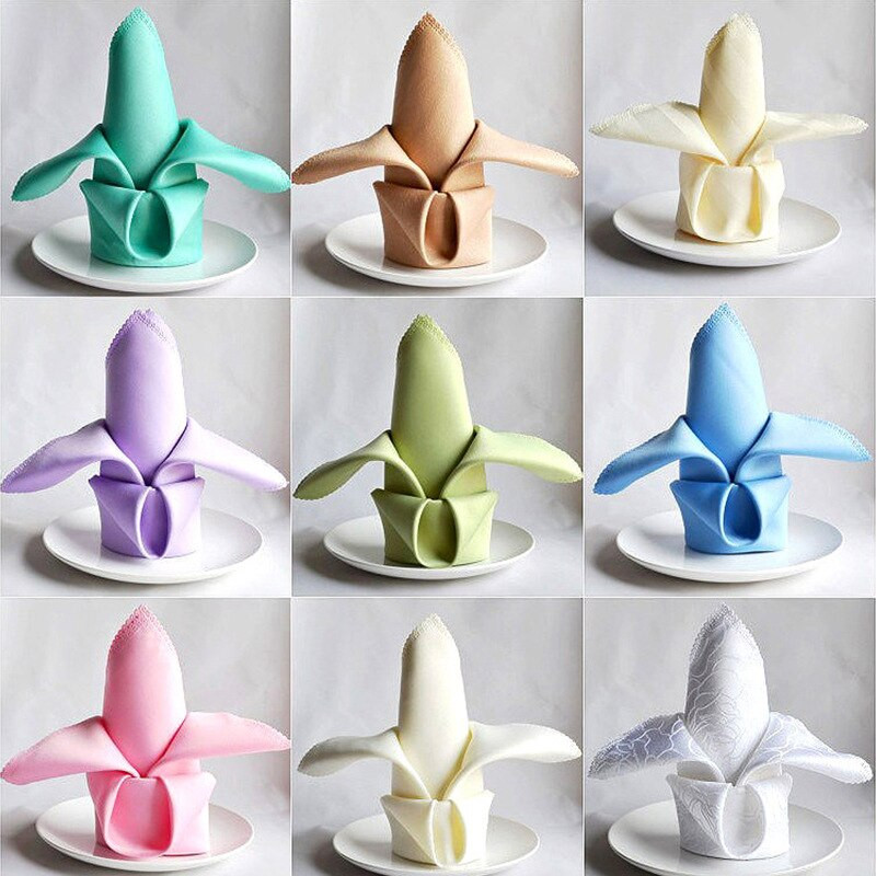 10 vnt Stalo servetėlės audinio rankšluostis 48 * 48 cm Vestuvių dekoravimo audinys, serviravimas dekupažui TABL DECOR Lininis vakarėlis, plaunamas