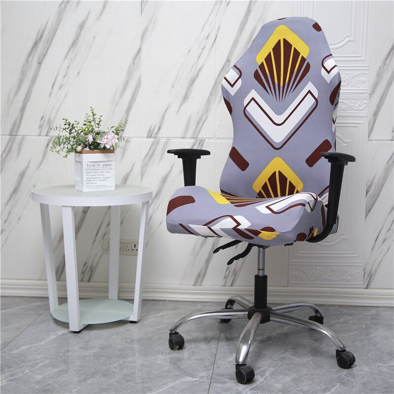 1 set navlaka za gaming stolice Spandex Navlake za uredske fotelje Elastična rastezljiva zaštita Uredski stol za računalo Sjedalo Uklonjiva navlaka