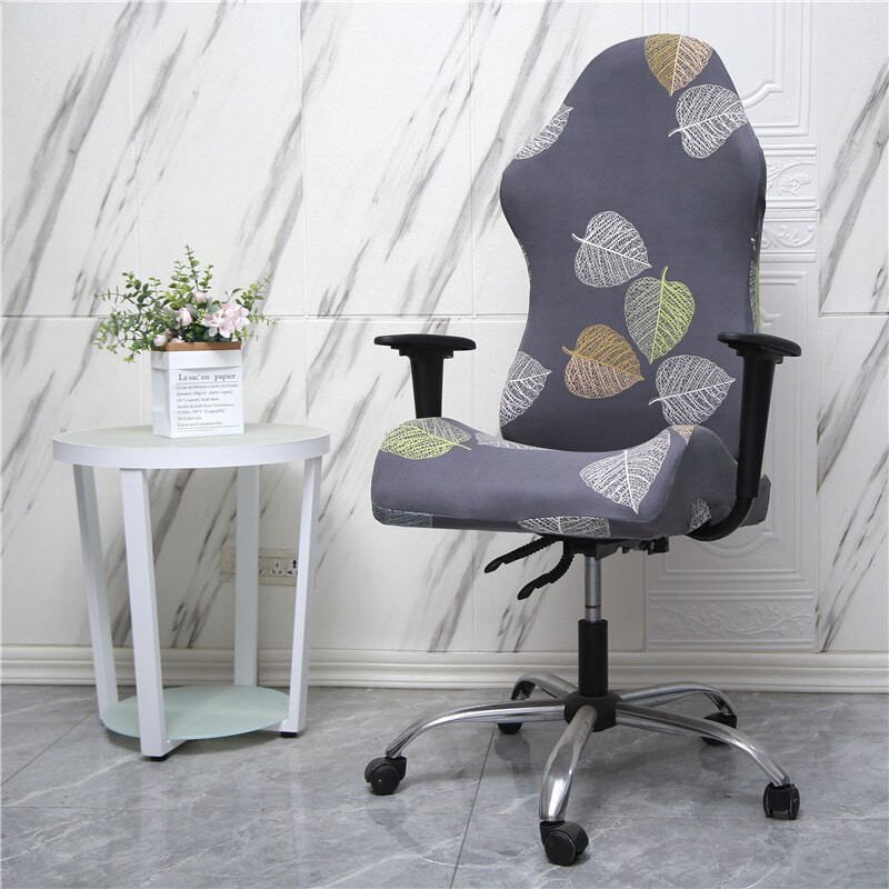 1 set navlaka za gaming stolice Spandex Navlake za uredske fotelje Elastična rastezljiva zaštita Uredski stol za računalo Sjedalo Uklonjiva navlaka