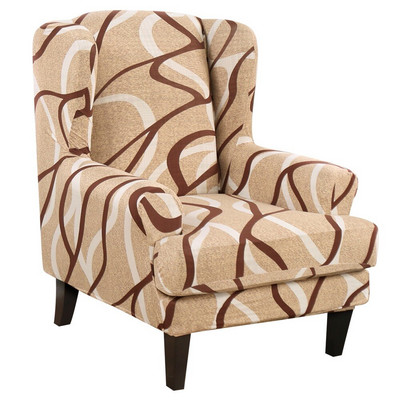 Arm King Háttámla Jacquard Stretch Protector Csúszáshuzat Lejtős Elasztikus Fotel Wingback Wing Kanapé háttámla Székhuzat