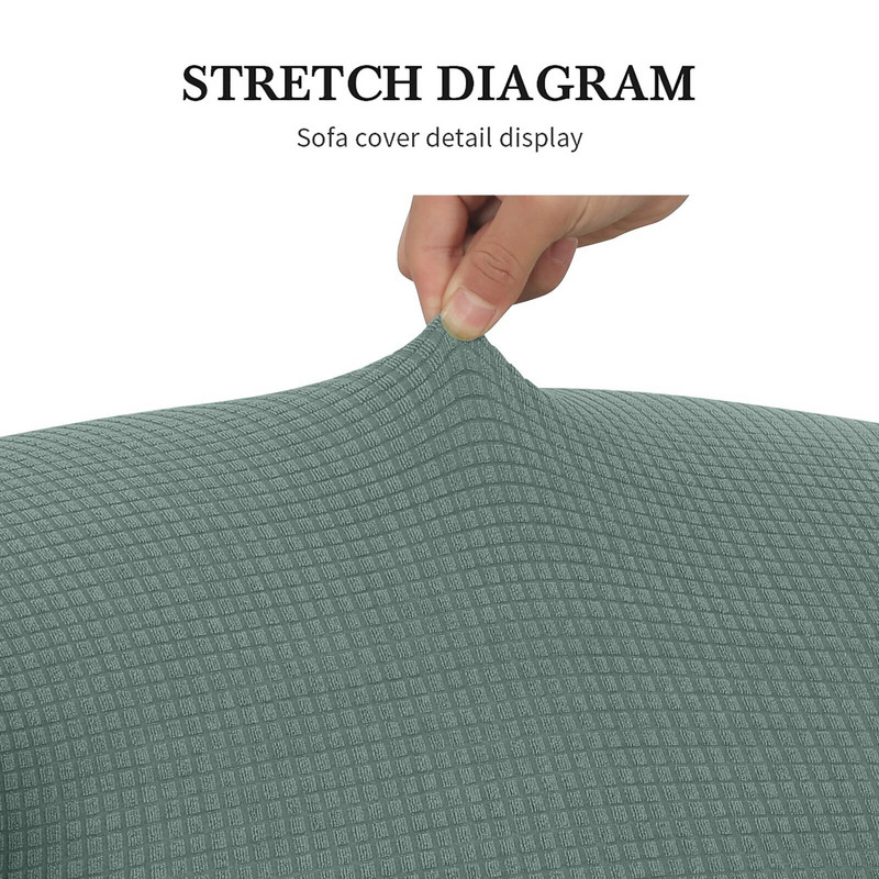 Arm King Háttámla Jacquard Stretch Protector Csúszáshuzat Lejtős Elasztikus Fotel Wingback Wing Kanapé háttámla Székhuzat