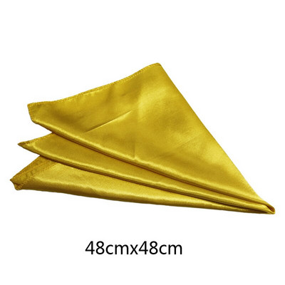 10 vnt/stal. Siūtos servetėlės 48x48 cm Satin Cocktail servetėlės, skirtos vakarėliui, vestuvinės staltiesės Minkštos virtuvės vakarienės servetėlės