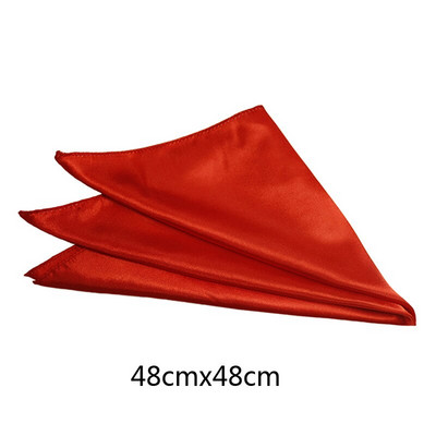 10 vnt/stal. Siūtos servetėlės 48x48 cm Satin Cocktail servetėlės, skirtos vakarėliui, vestuvinės staltiesės Minkštos virtuvės vakarienės servetėlės