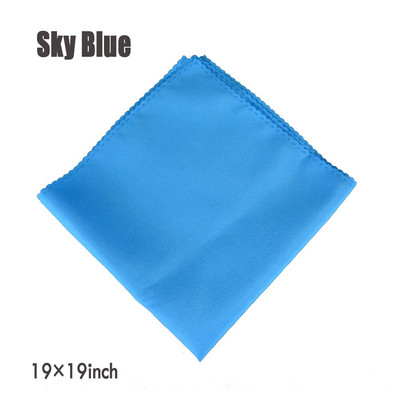 10 db 48x48cm tömör sima asztali szalvéták fehér fekete piros kék 21 szín poliészter négyzetes összecsukható ruha Otthoni vacsora szalvéta