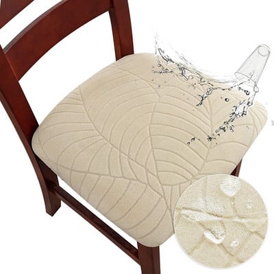 100% αδιάβροχο κάλυμμα μαξιλαριού καθίσματος 1/2/4/6 Καλύμματα καθισμάτων PC Stretch Jacquard Αφαιρούμενα αντιολισθητικά καλύμματα καρέκλας για διακόσμηση σπιτιού