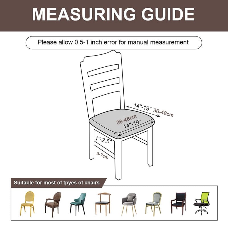100% αδιάβροχο κάλυμμα μαξιλαριού καθίσματος 1/2/4/6 Καλύμματα καθισμάτων PC Stretch Jacquard Αφαιρούμενα αντιολισθητικά καλύμματα καρέκλας για διακόσμηση σπιτιού